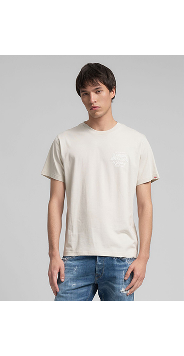 レギュラーフィット オーガニックコットンジャージー プリント Tシャツ 詳細画像 アイスグレー 1